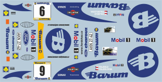 Decal 1/43 MF Zone - Ford Escort RS Cosworth/ Trajbold – Barum Rally 2000