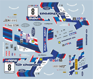 Decal 1/43 MF Zone - Ford Escort RS Cosworth/ Trajbold – Bohemia 1999