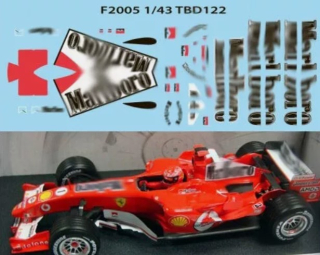 Decals "MARLBORO" - FERRARI F1 F2005 2005 MICHAEL SCHUMACHER