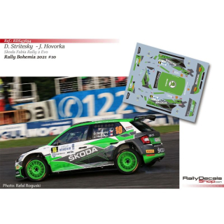 Decal 1/43 - Dominik Stritesky - Skoda Fabia Rally 2 Evo - Rally Bohemia 2021