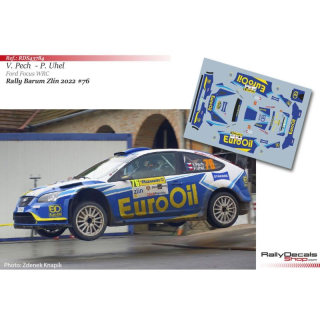 Decal 1/43 - Václav Pech - Ford Focus WRC - Rally Barum 2022